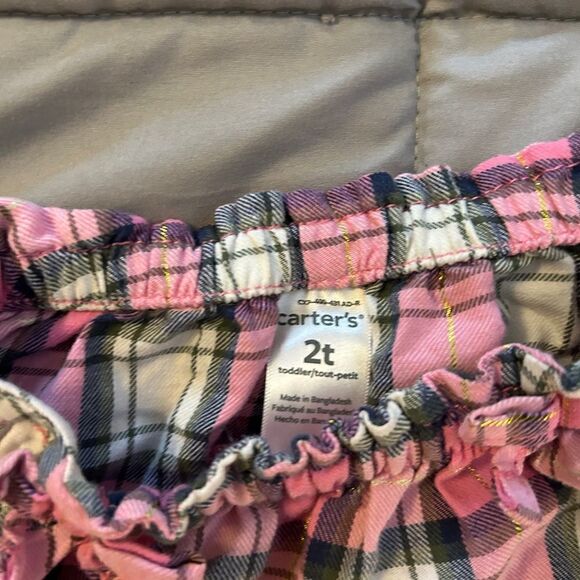 2t carters pink plaid shirt - Picture 2 of 4